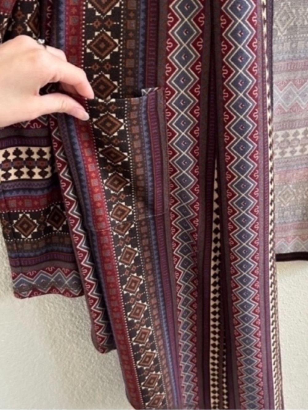 Double D Ranch Aztec Open Front Cardigan - Picture 5 of 5